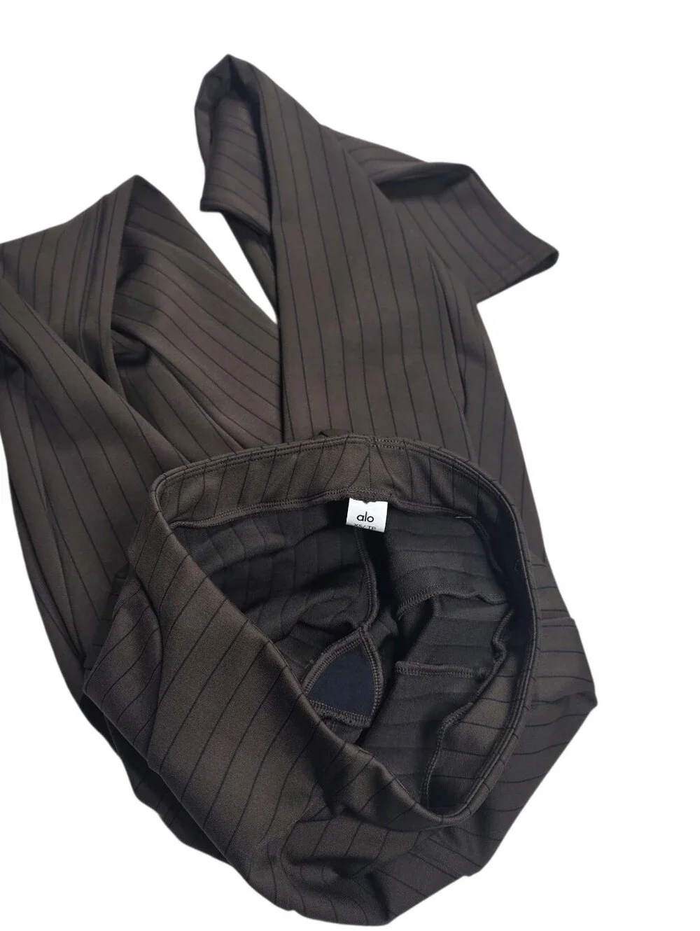 ALO YOGAHigh-Waist Pinstripe Zip It Flare Leggings